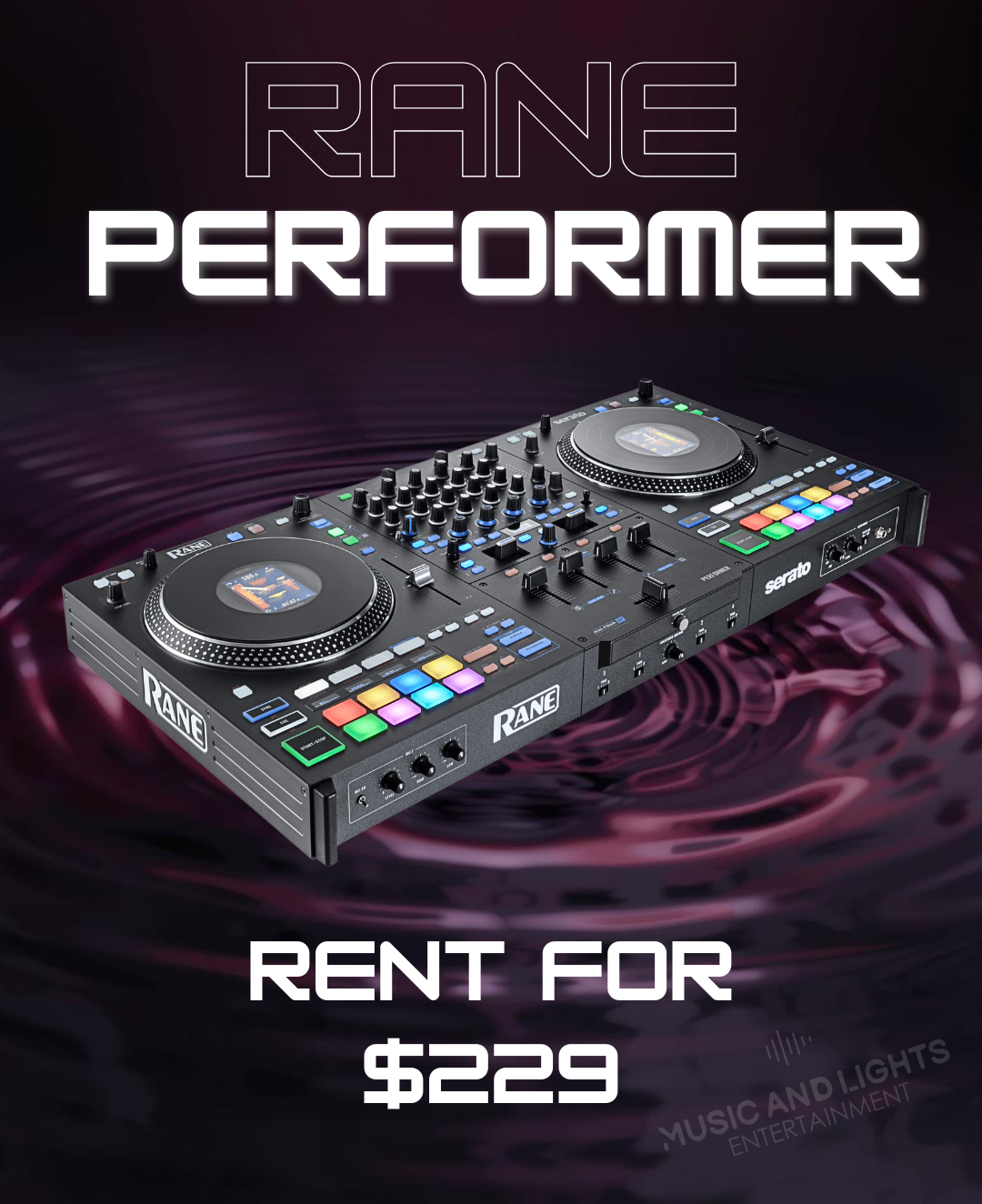 Rane Performer — rent for $229